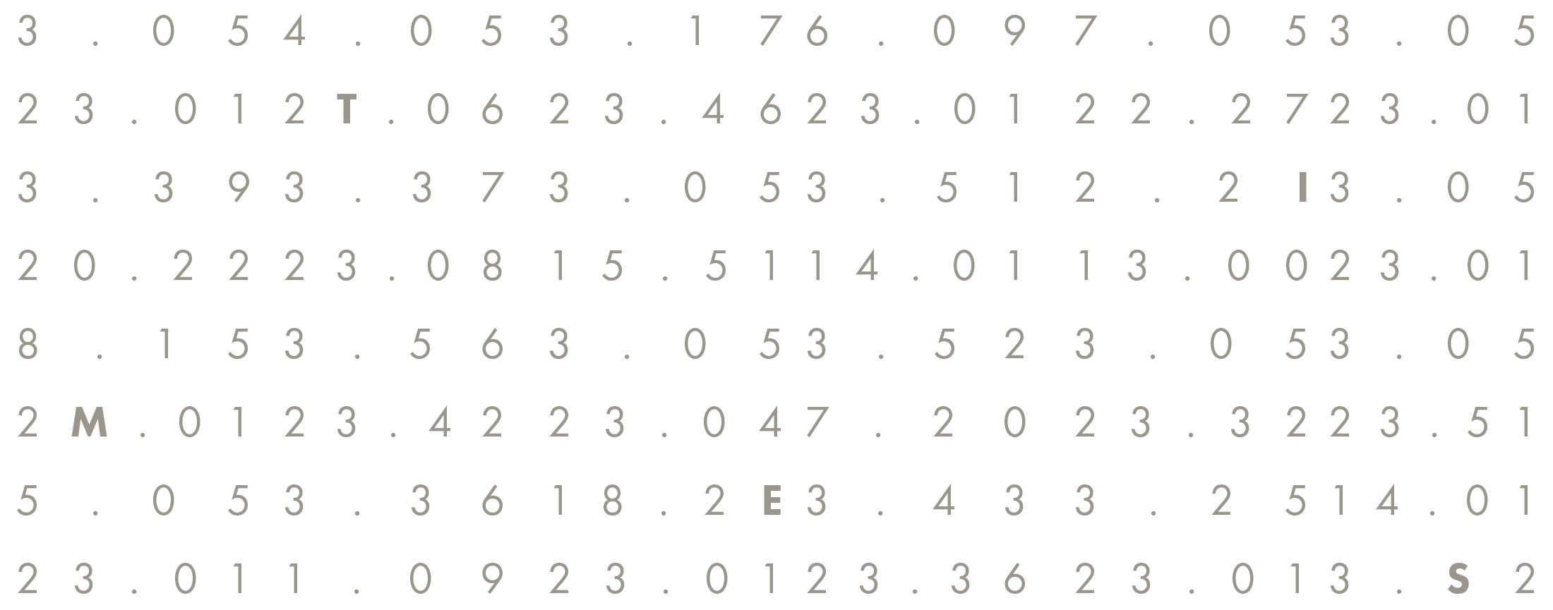 Dominique Horloges times numbers