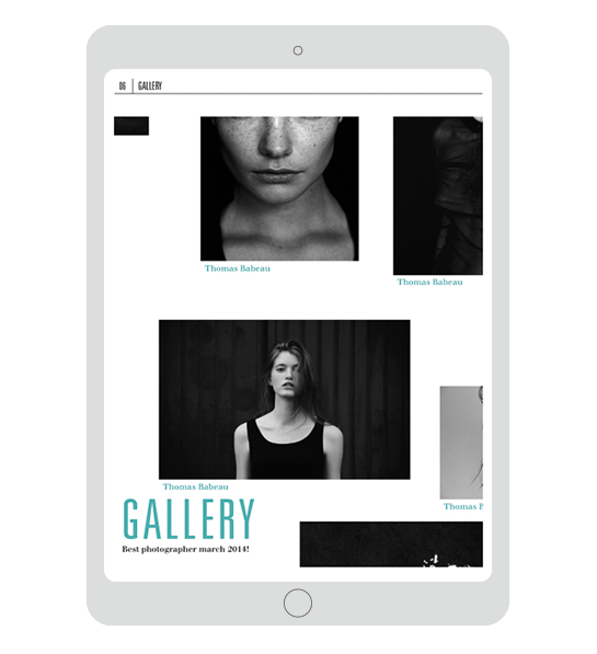 ROW magazine photographers ipad