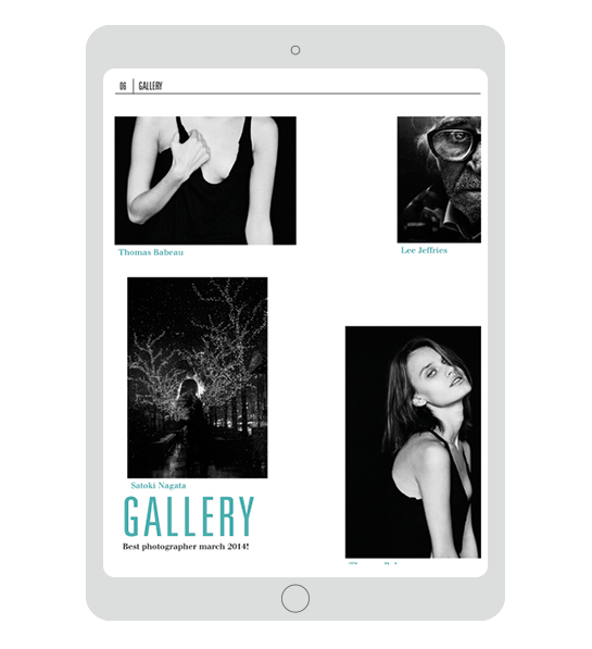 ROW magazine photographers ipad