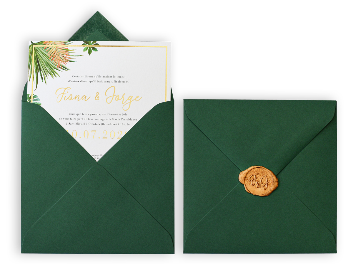 Fiona & Jorge wedding invitations